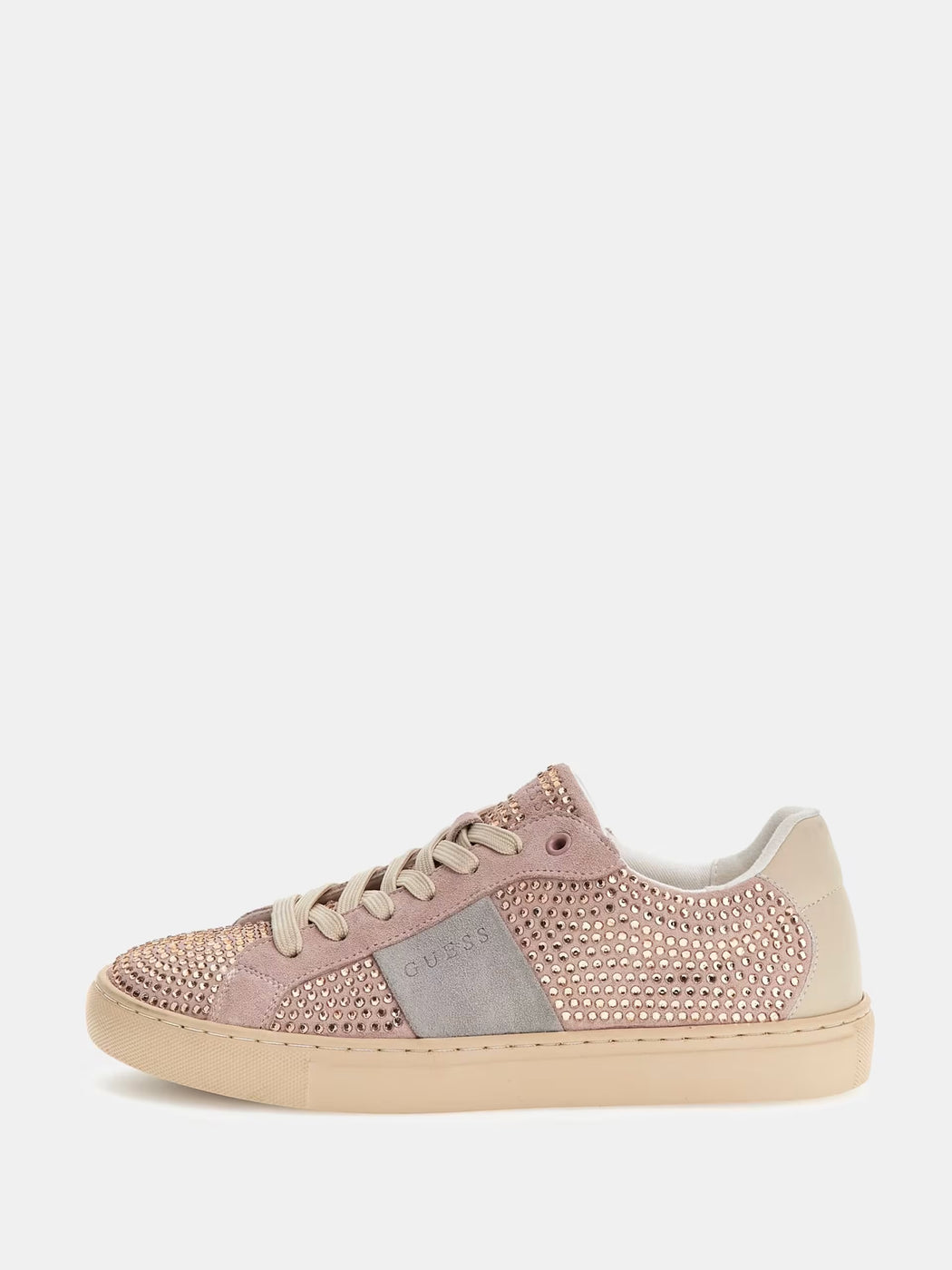 Guess pink grey diamanté sneaker flptodsue12