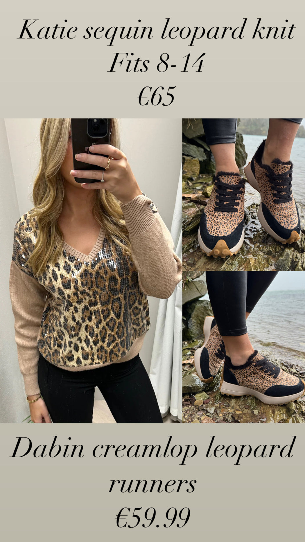 Dabin creamlop leopard runners