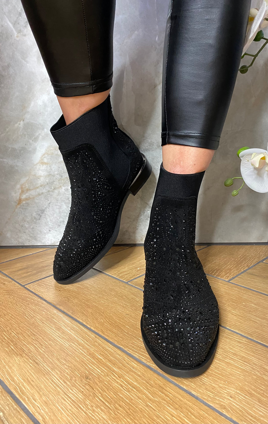 Yuni one ink gems ankle boots