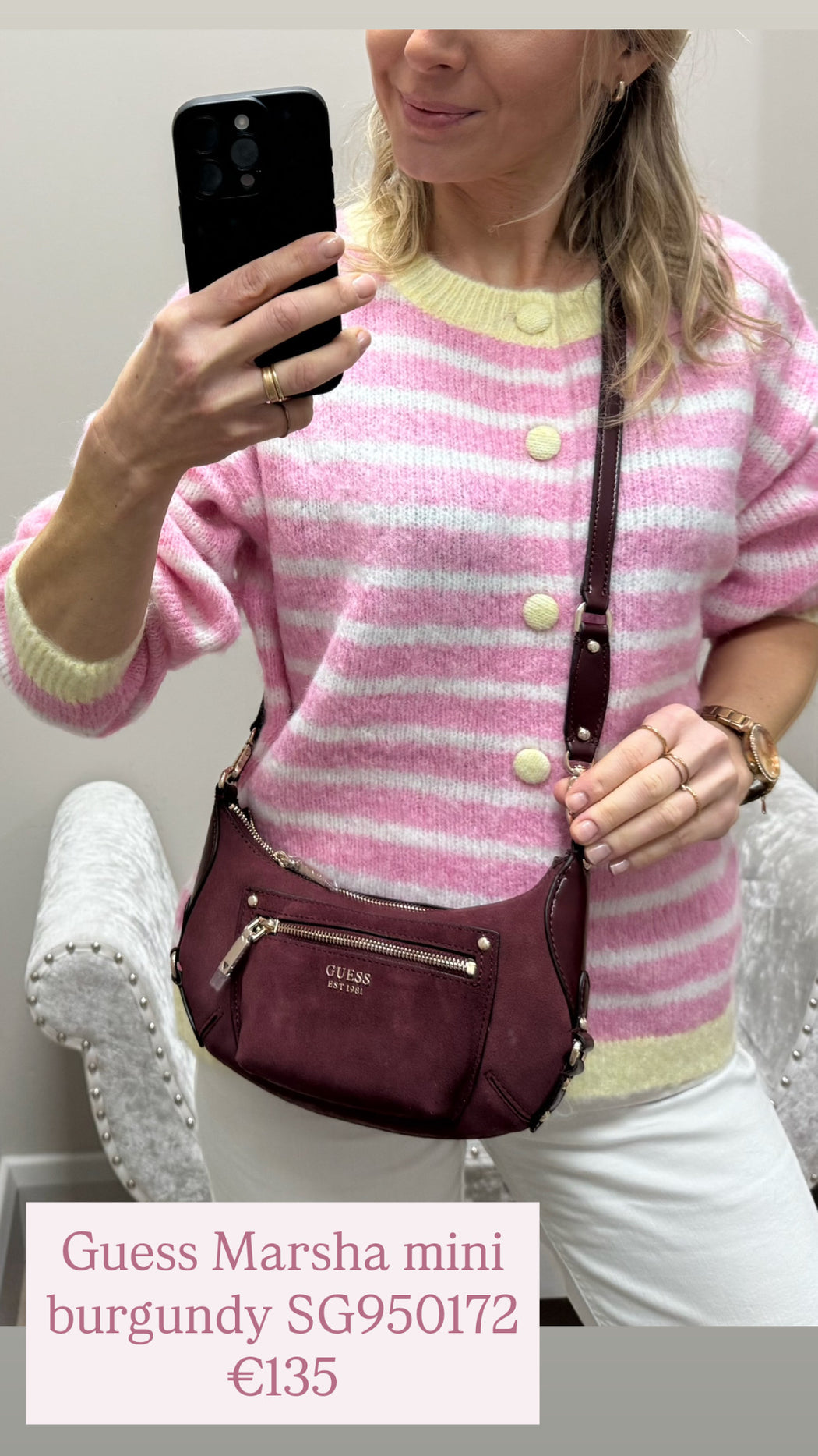 Guess Marsha mini burgundy SG950172