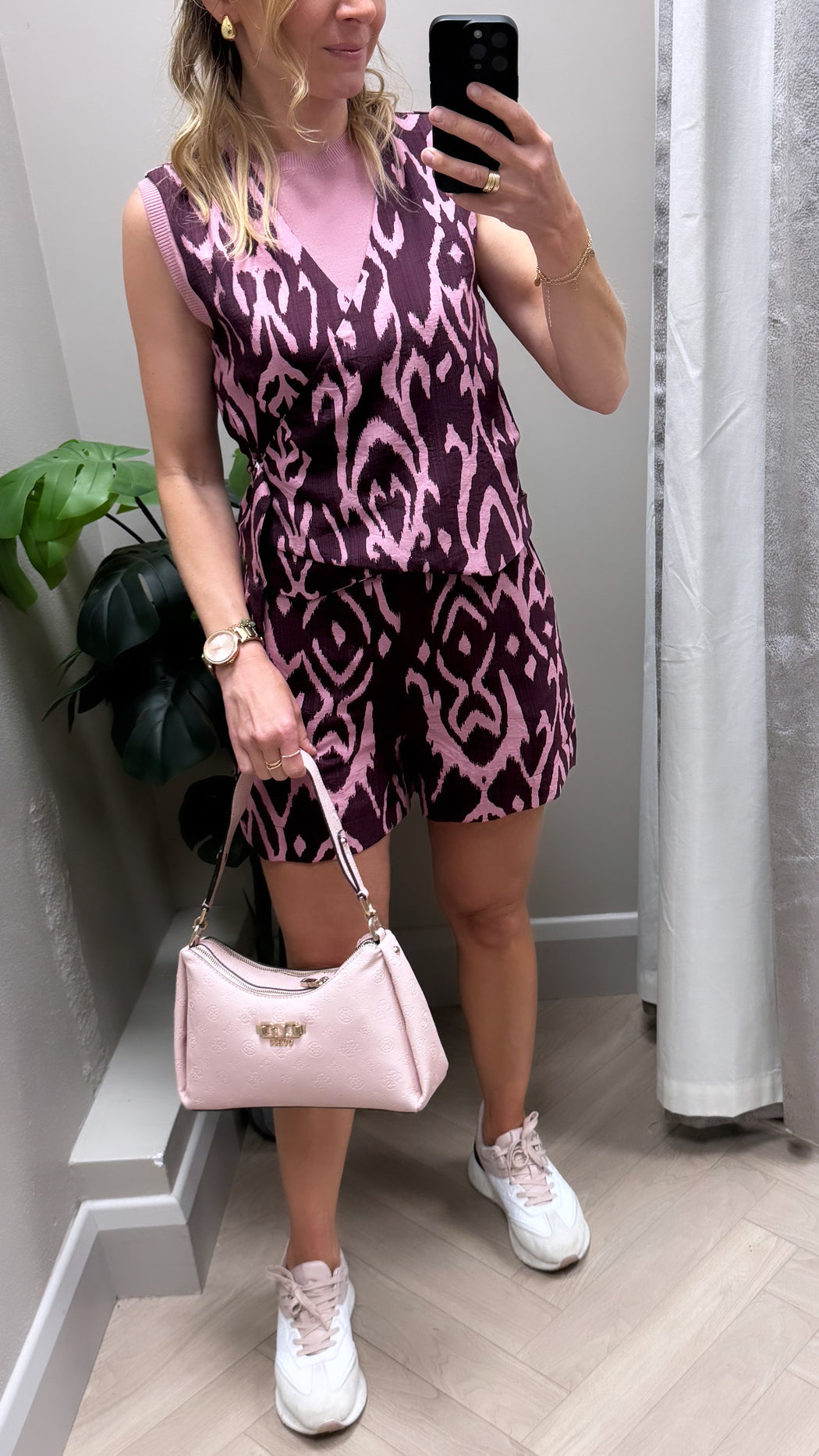 Kim print top