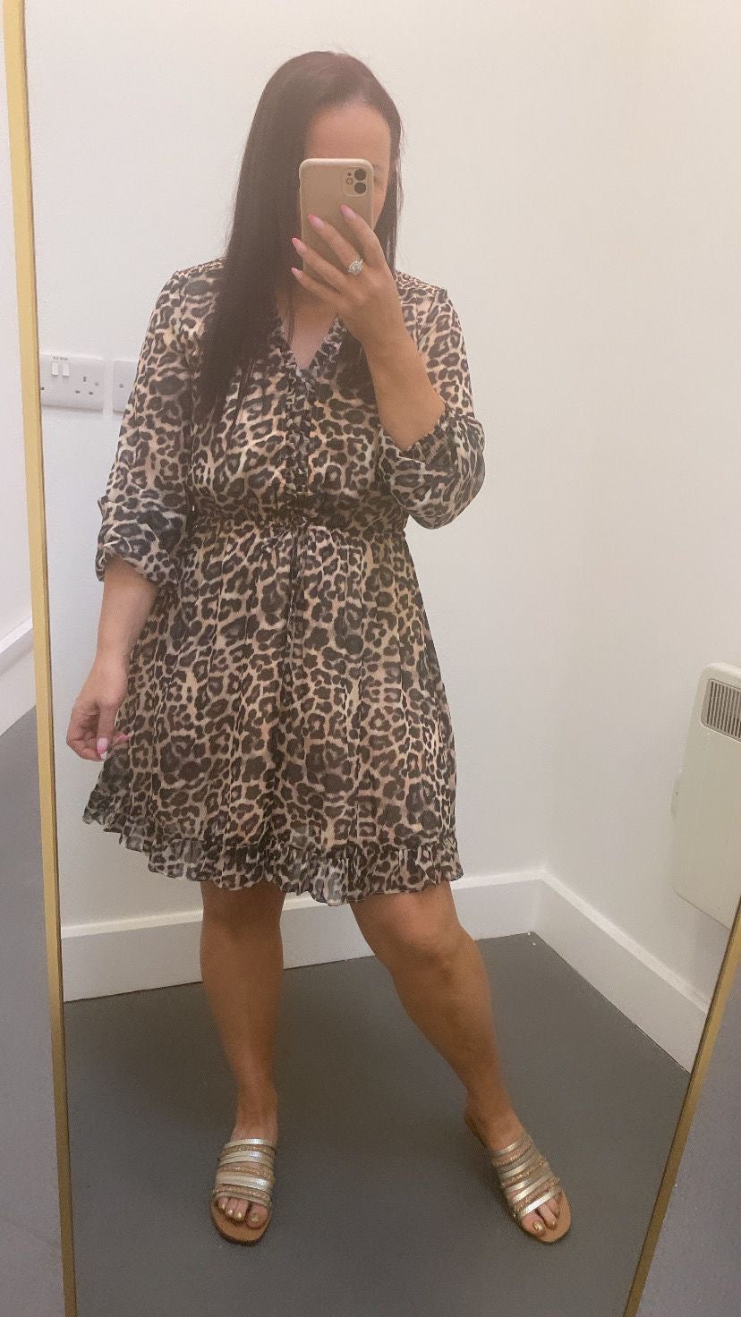 W4GK42WDW82-P1GS leopard print dress