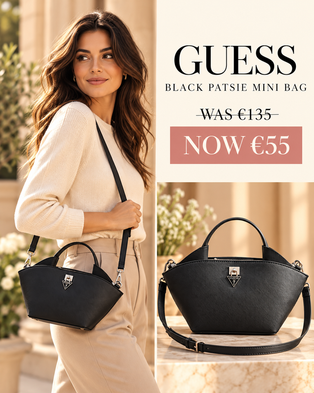 Guess black patsie mini bag ZG991975