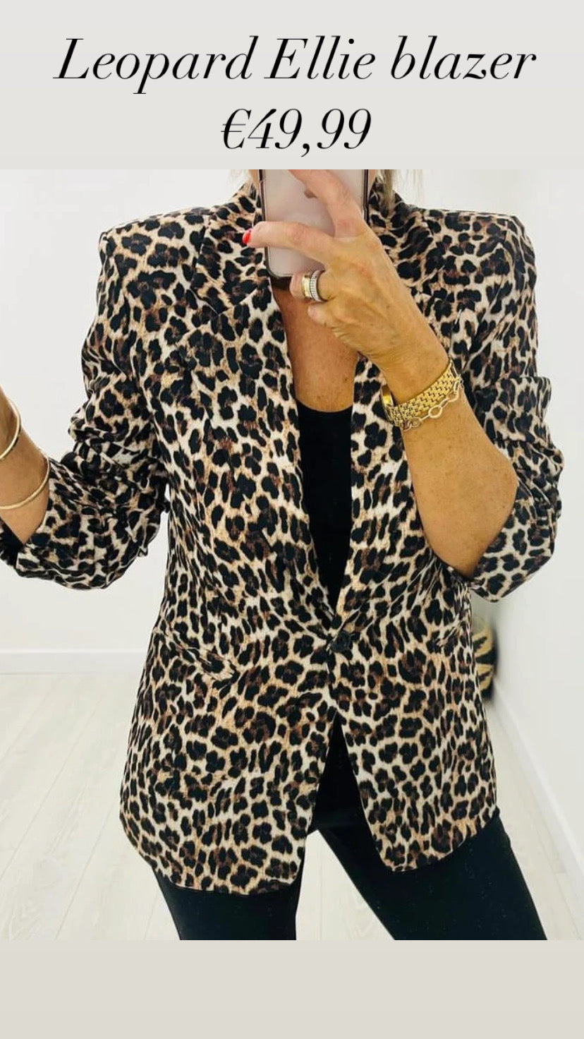 Leopard Ellie blazer