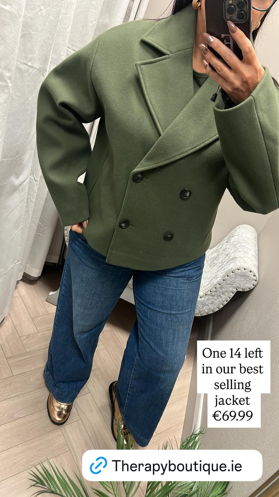 Navy green jacket
