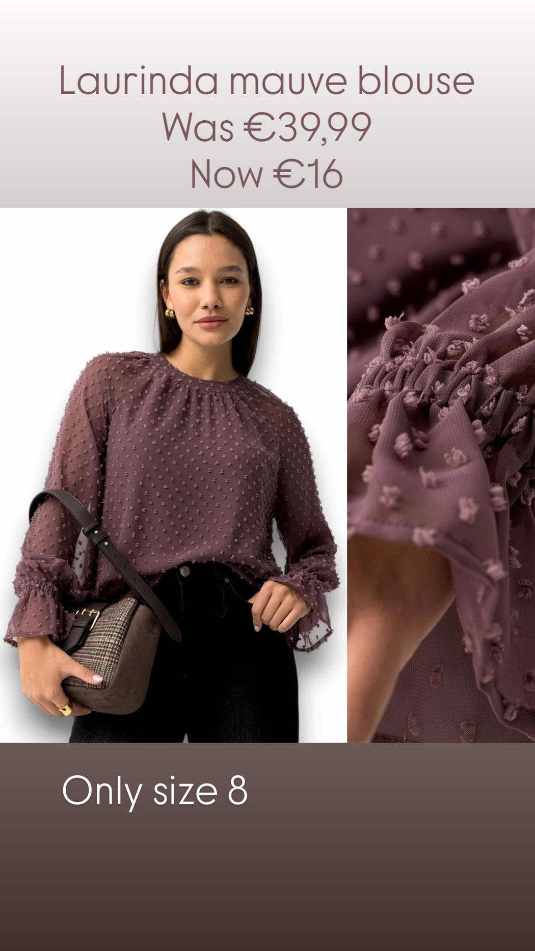 Laurinda mauve blouse