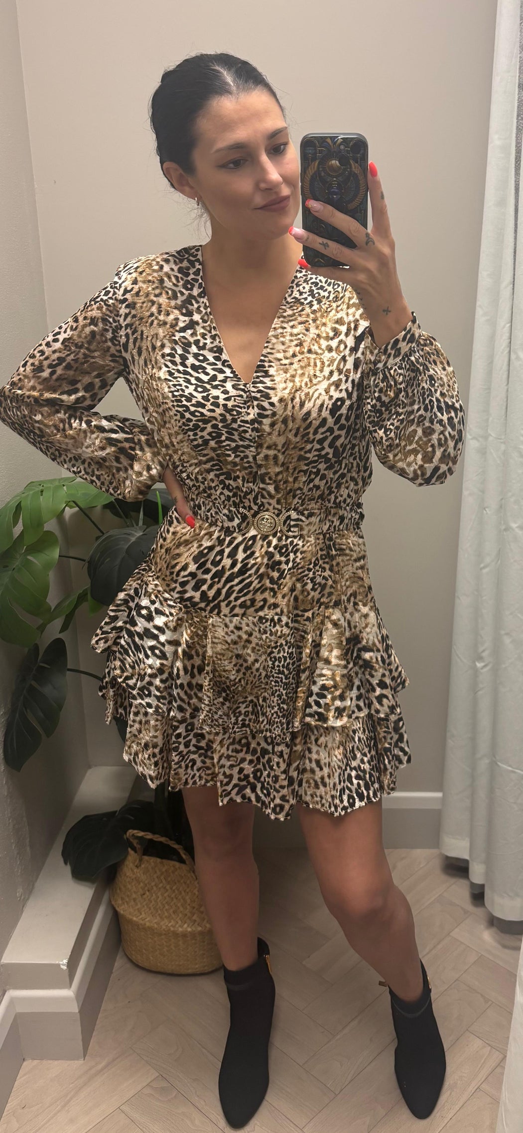 Guess leopard Clarisse flare dress