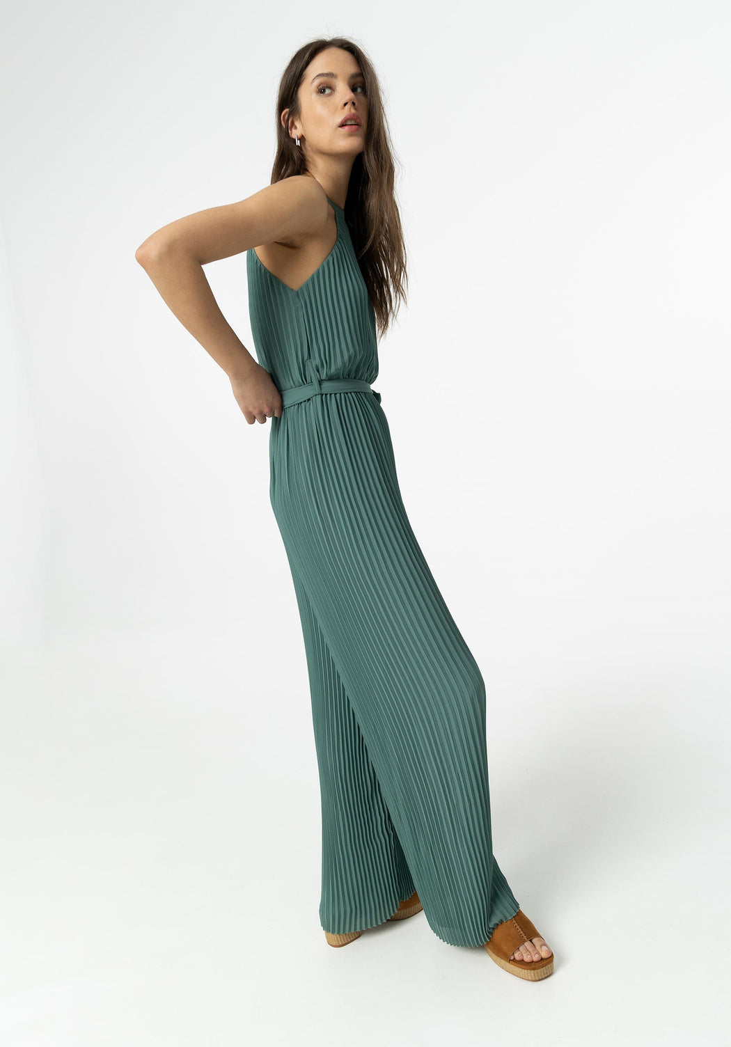 Fredi green jumpsuit