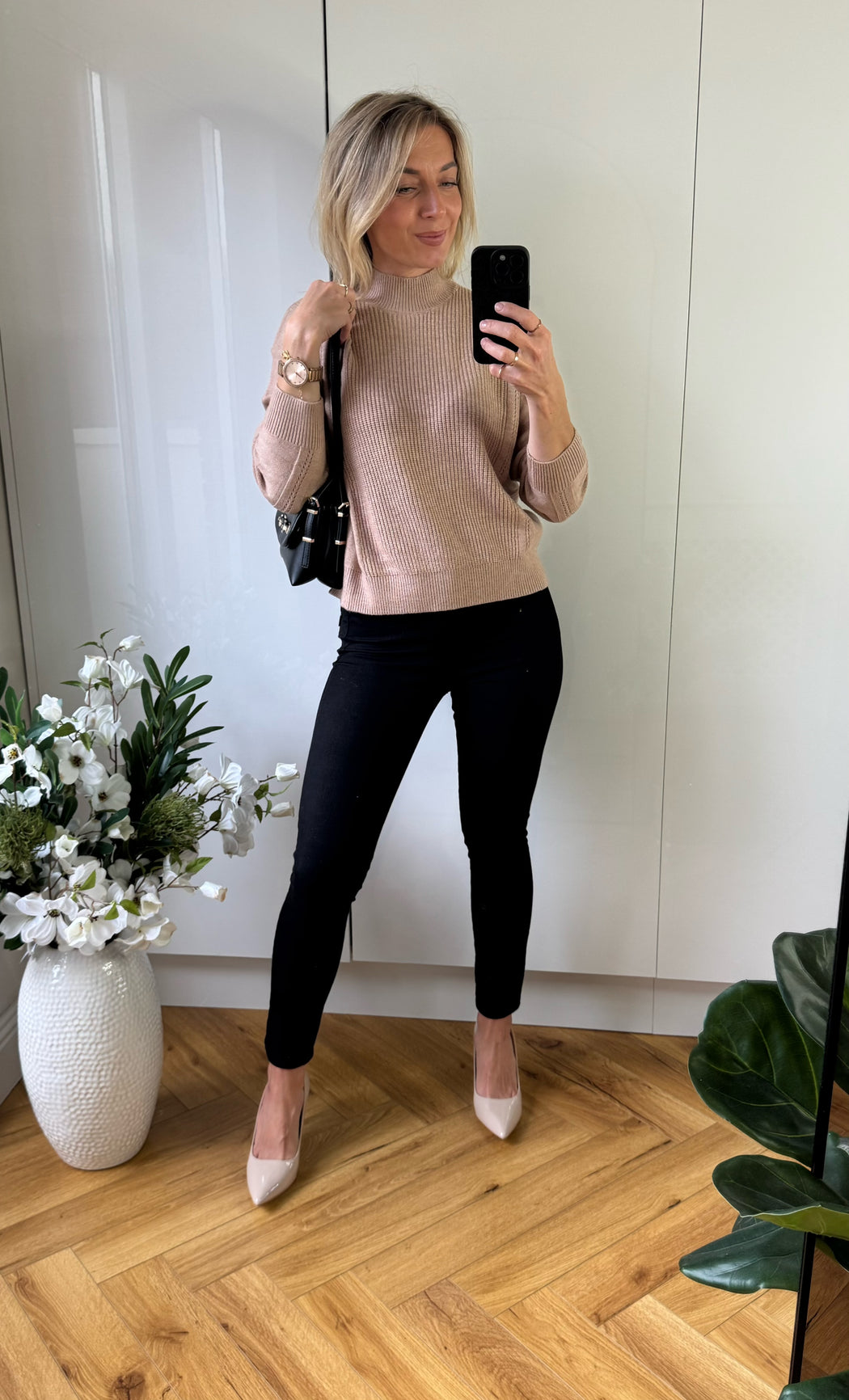 Anastacia beige knit