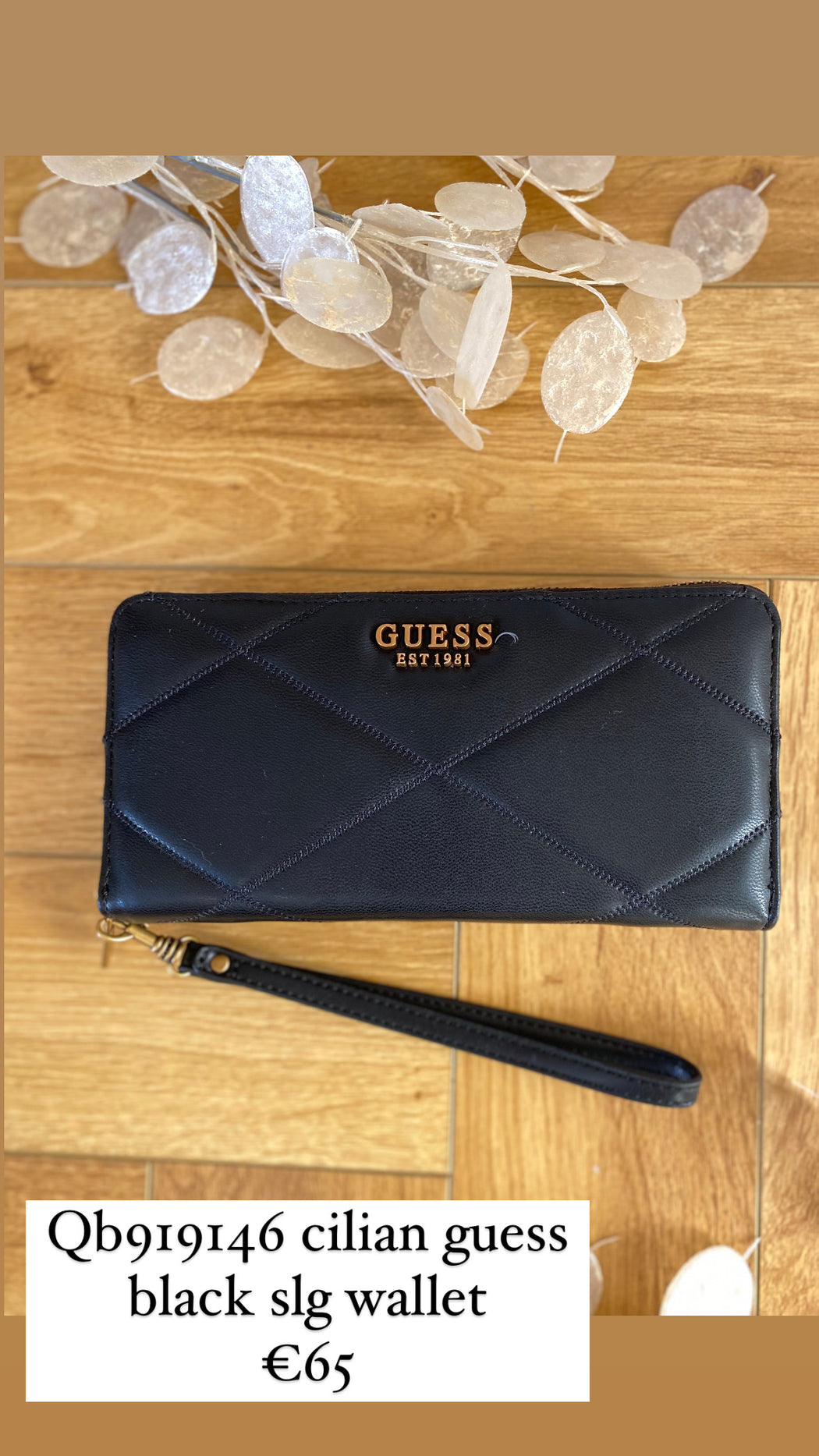 Qb919146 cilian guess  black slg wallet