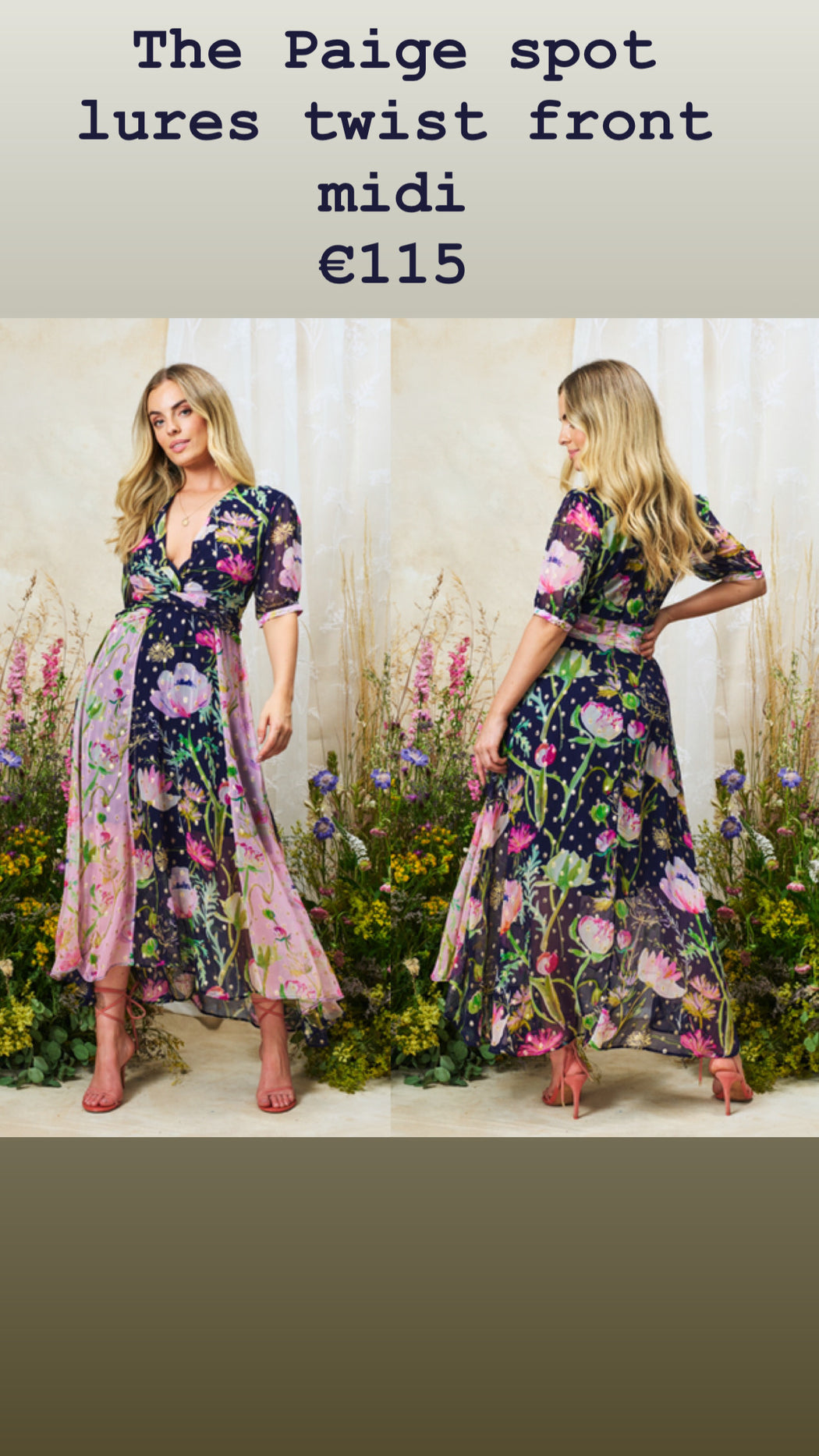 The Paige spot lures twist front  midi