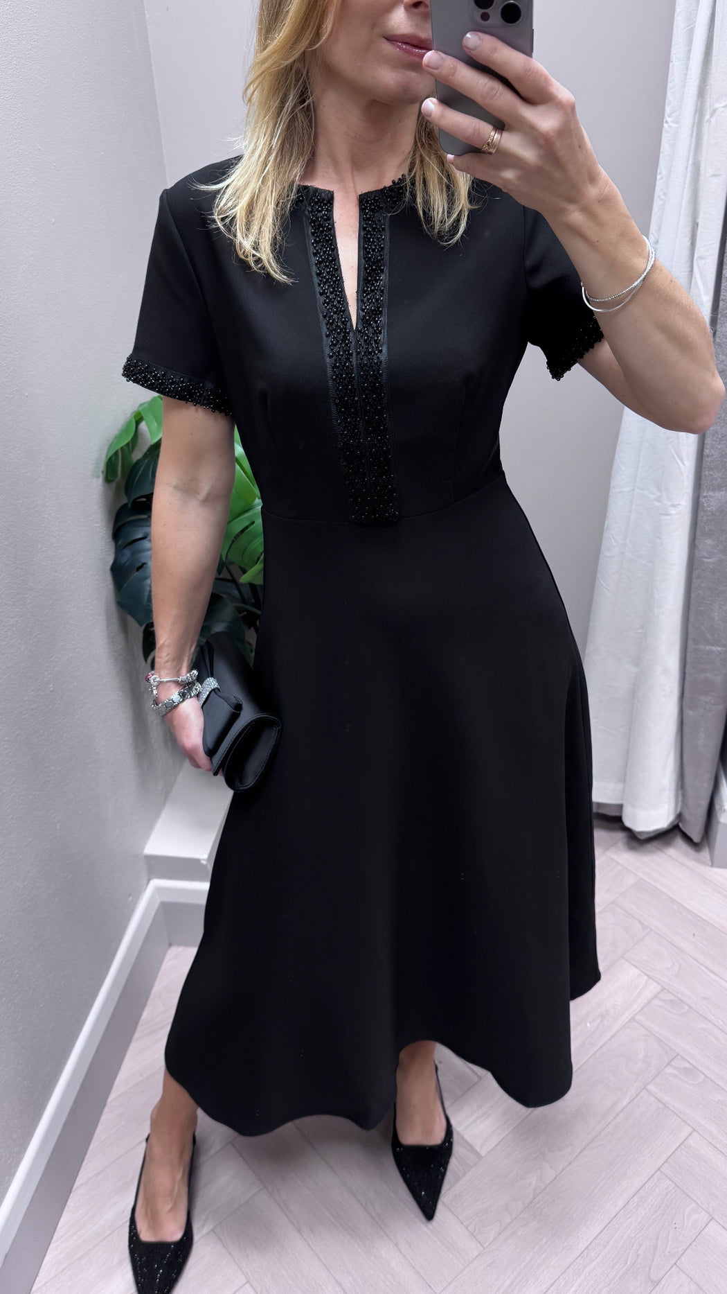 Natalie beaded midi dress