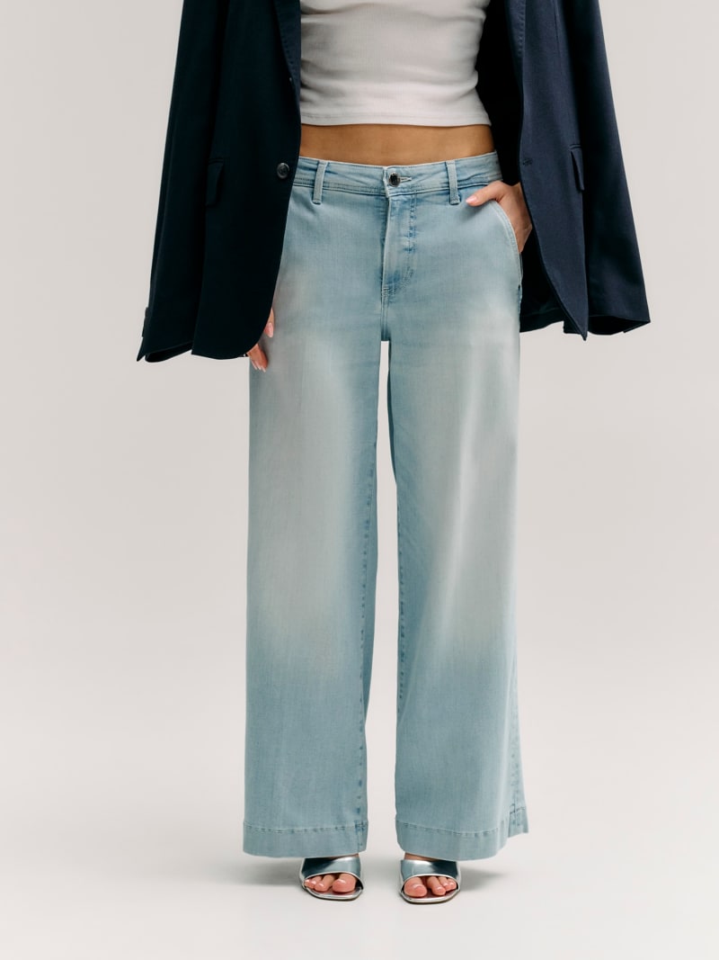 Guess Zoya wide leg crop denims
