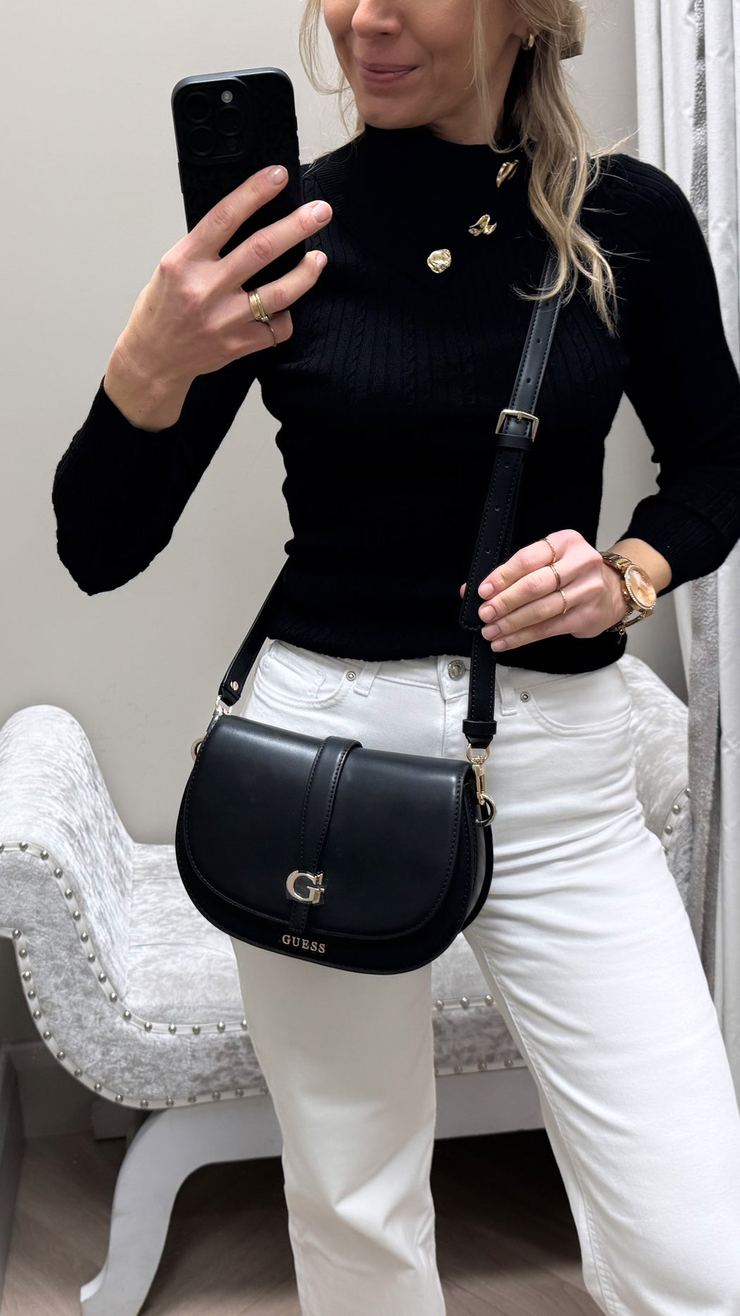 Guess Carrie black bag VG989620