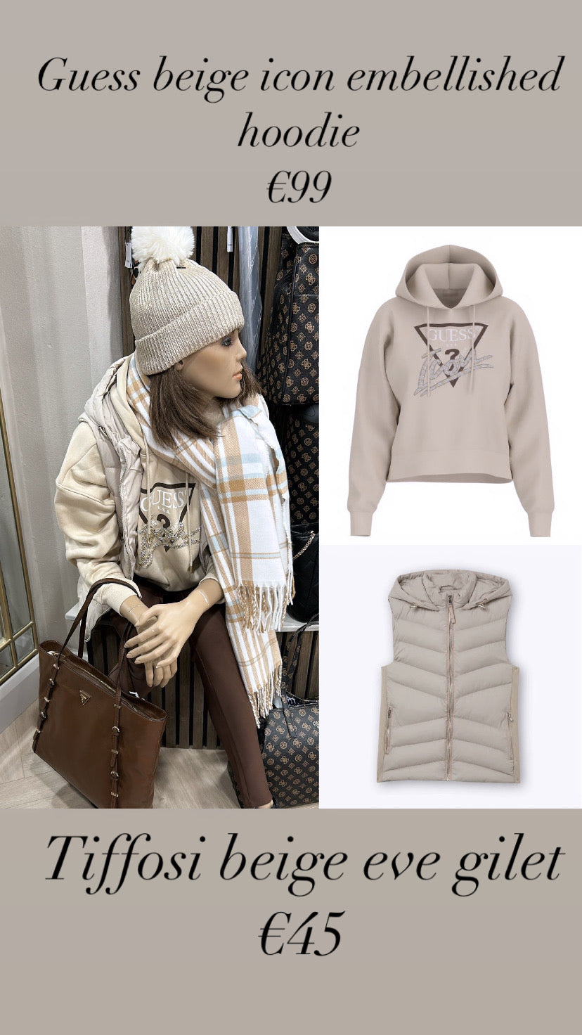 Tiffosi beige eve gilet