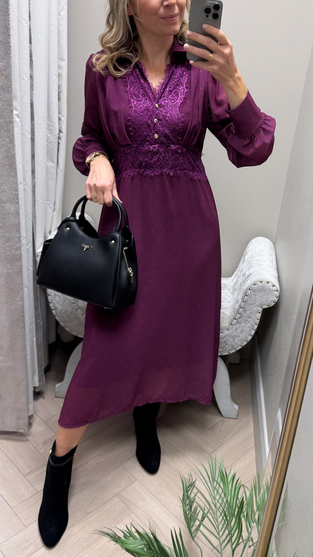 Plum kimi dress