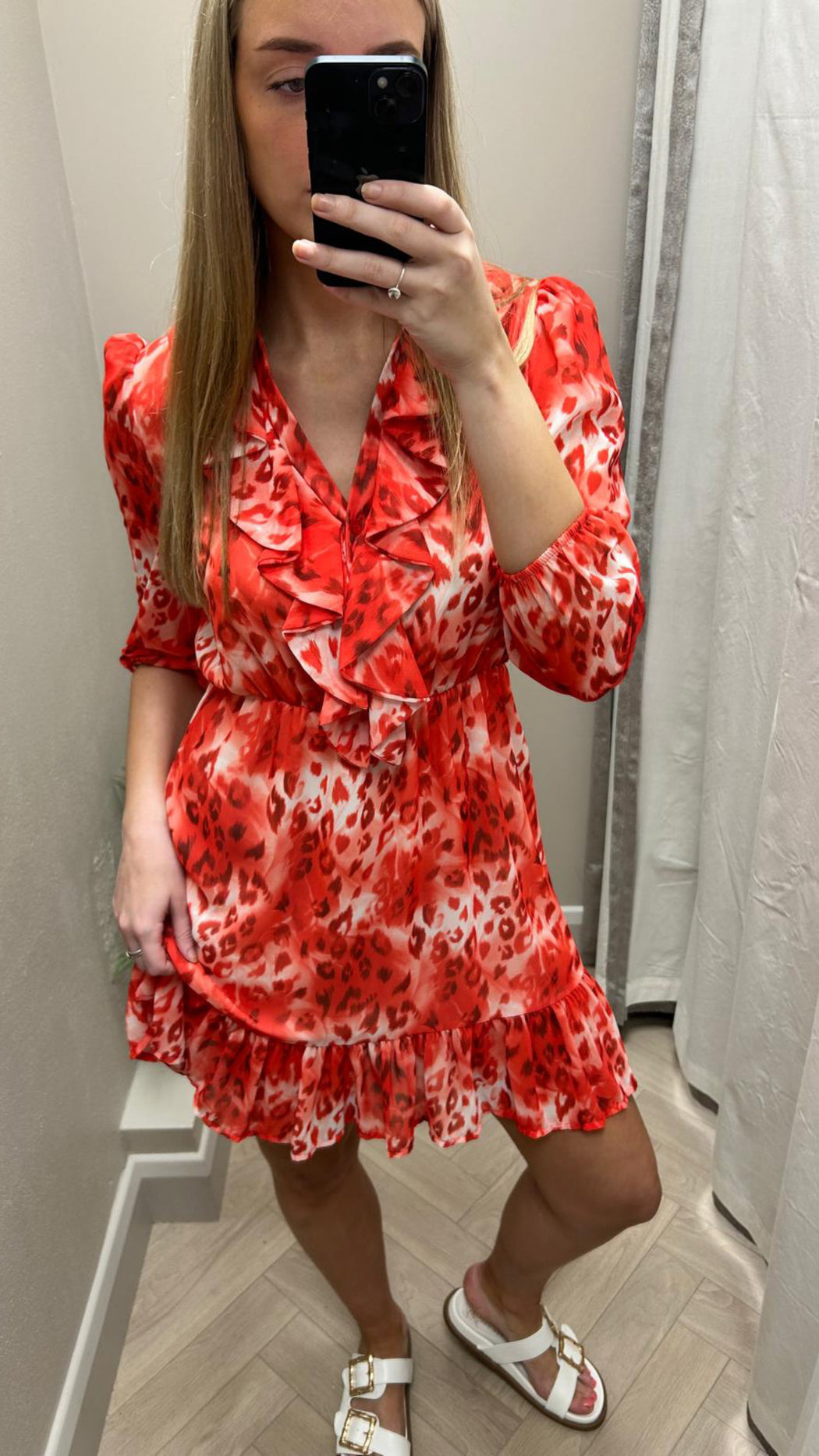 VICKY CORAL MINI DRESS