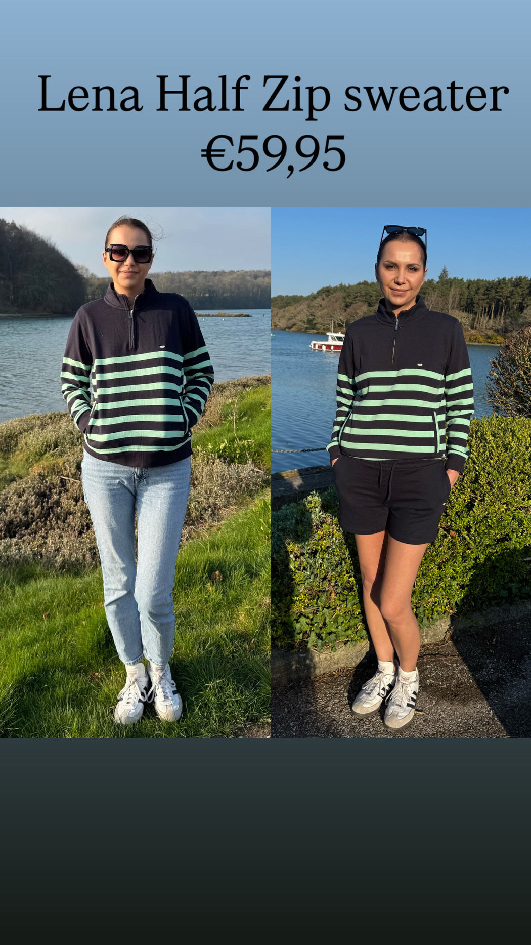 Lena Half Zip sweater