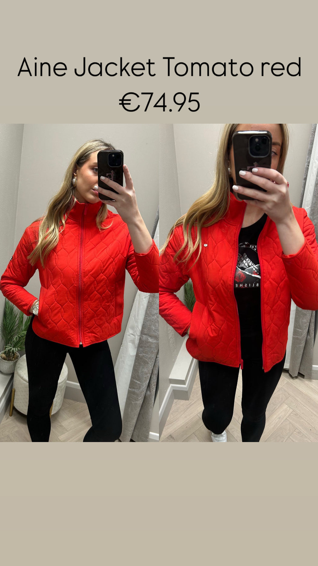 Aine Jacket Tomato red