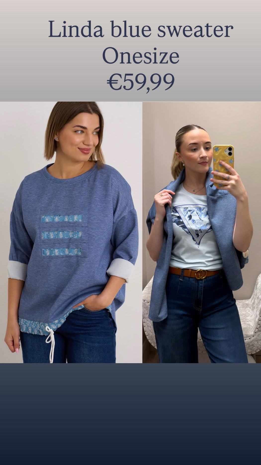 Linda blue sweater