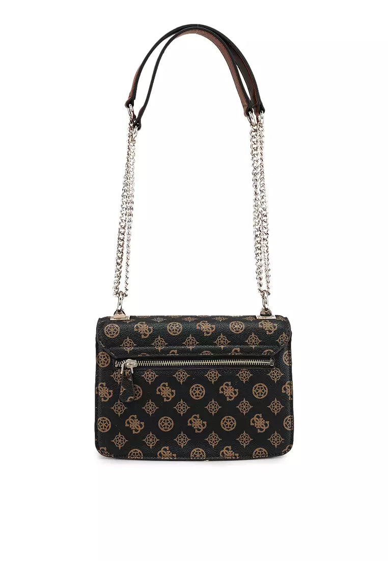 Guess mocha logo multi evelune shoulder bag PC935321