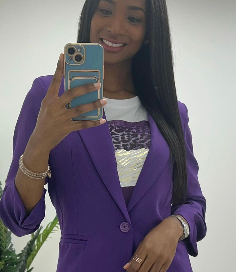 Purple Ellie blazer