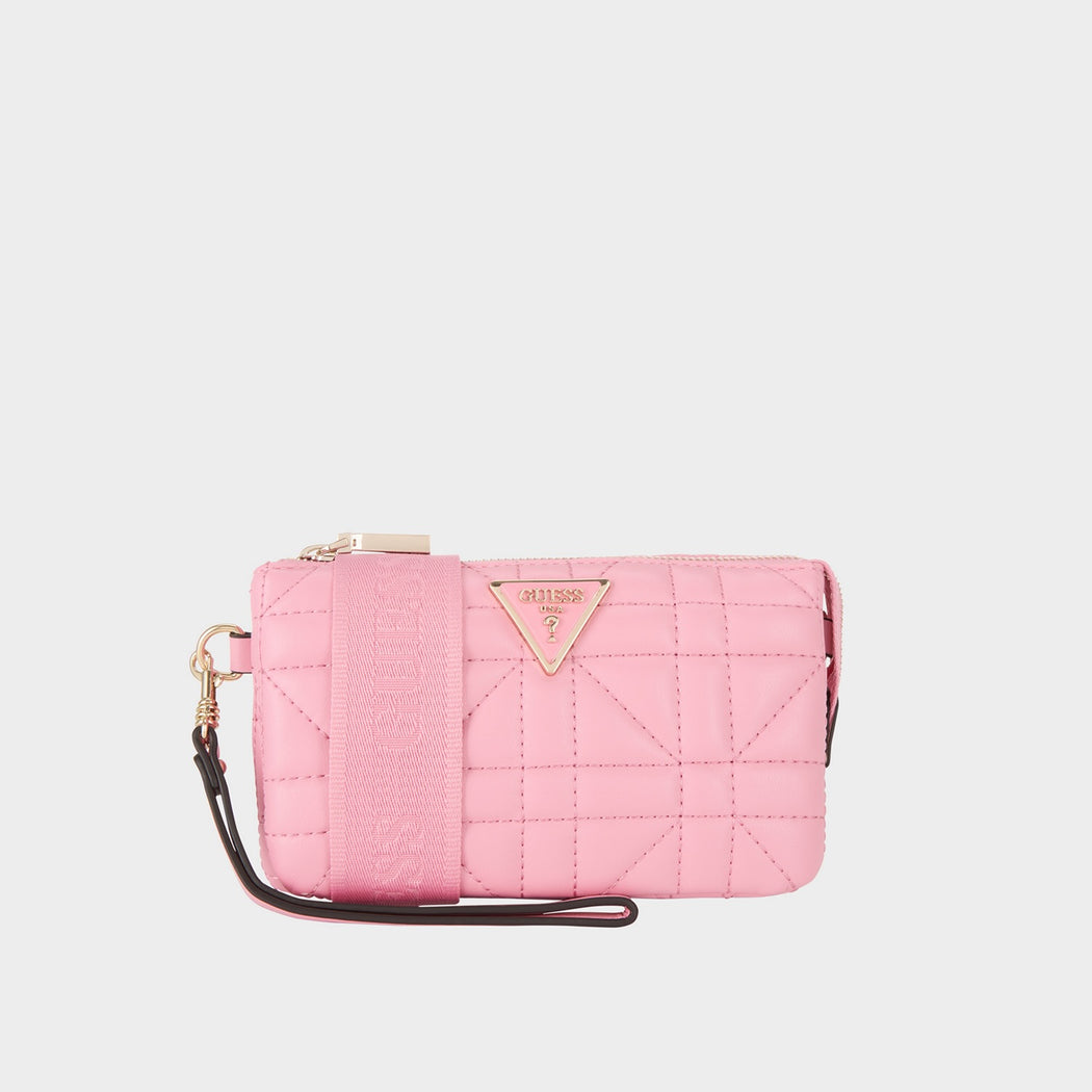 Qg921172 pink guess latona mini crossbody/ clutch bag