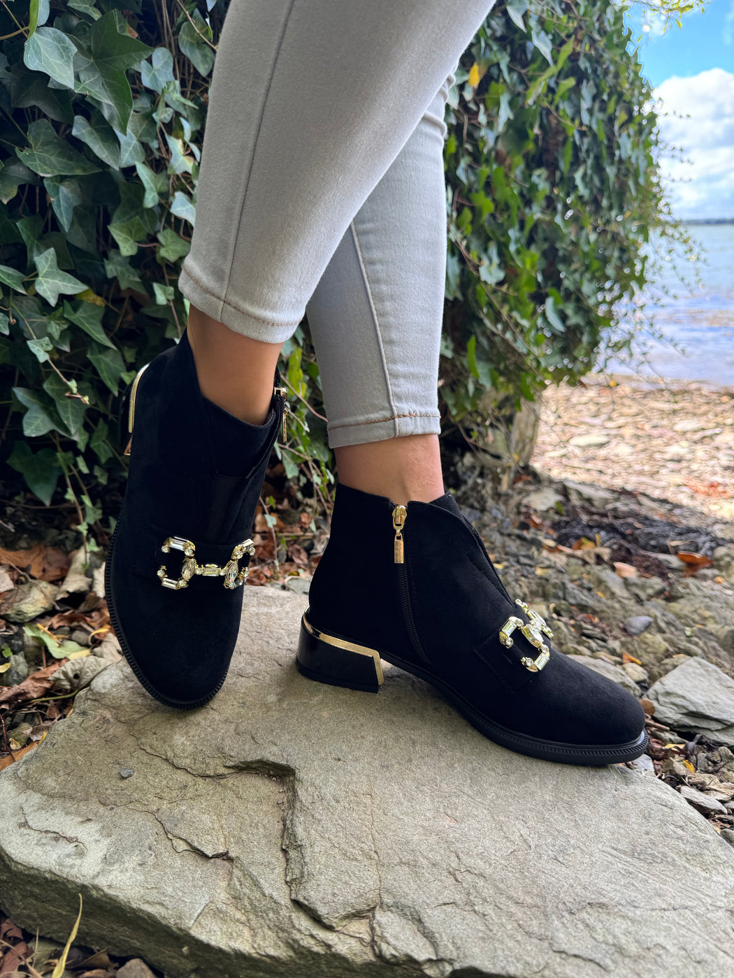 Caldicot Schwarz ankle boot
