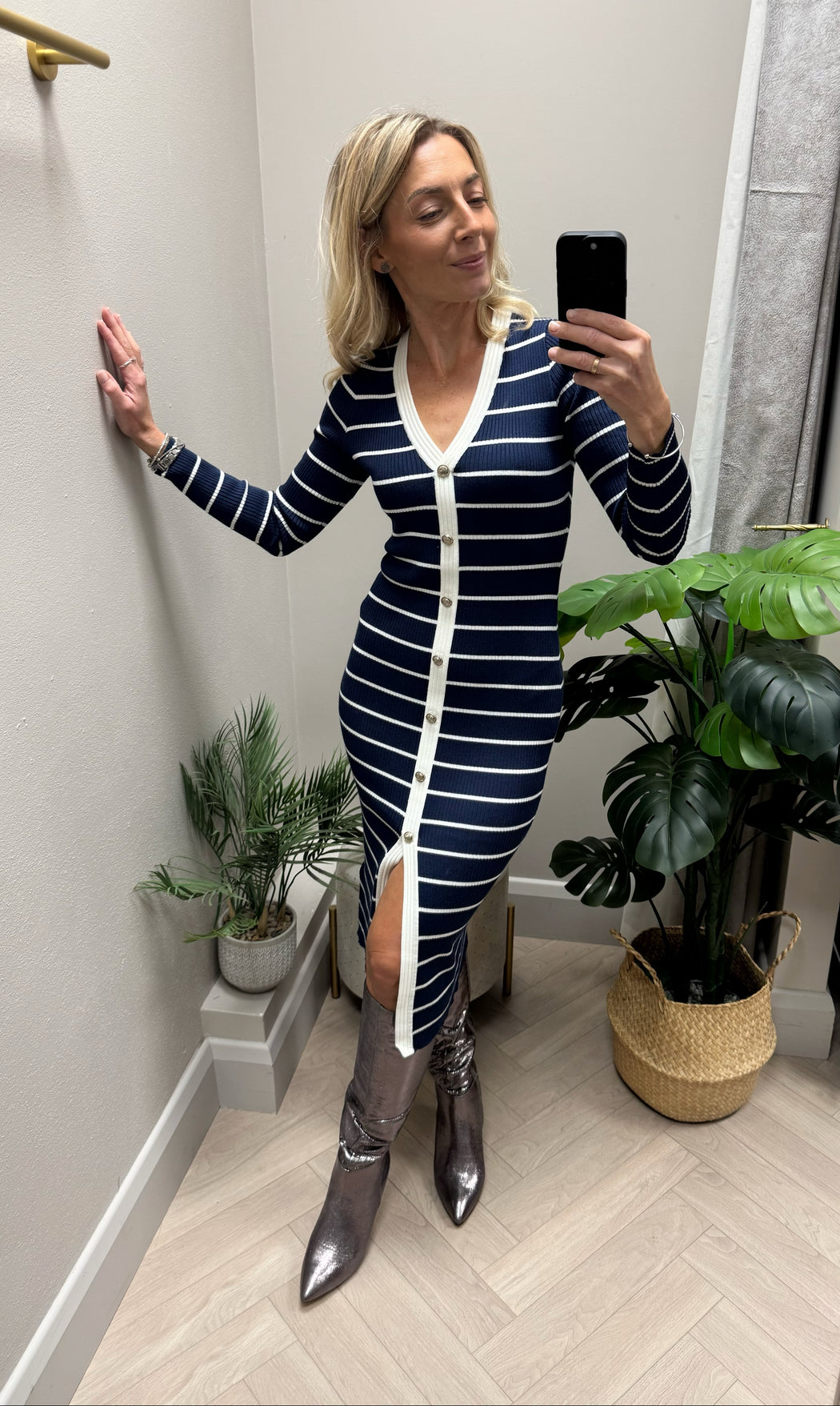 Guess stripped Andrea knit dress W5YK98z2YK2-F7BG