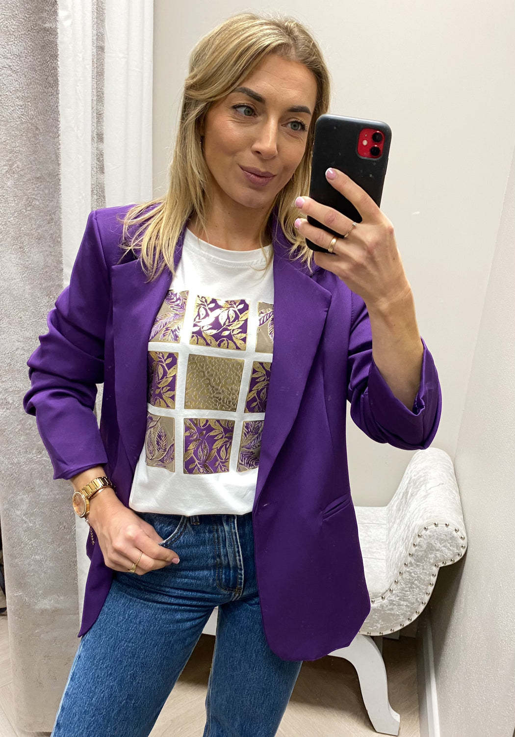 Purple Ellie blazer