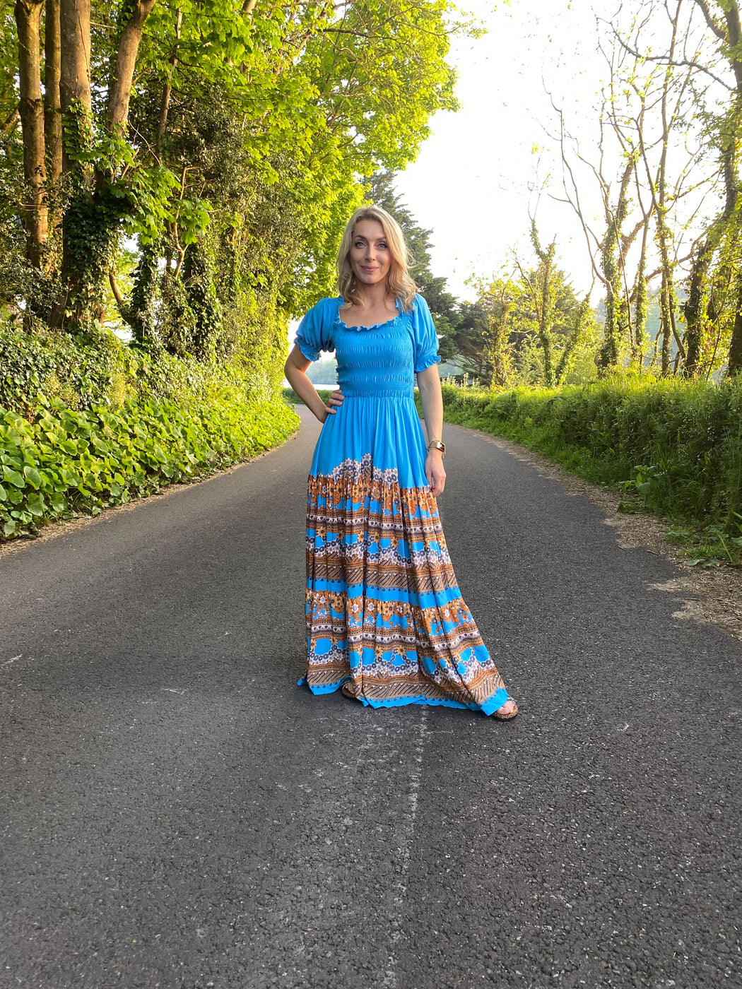 Ginerva print Claudette maxi