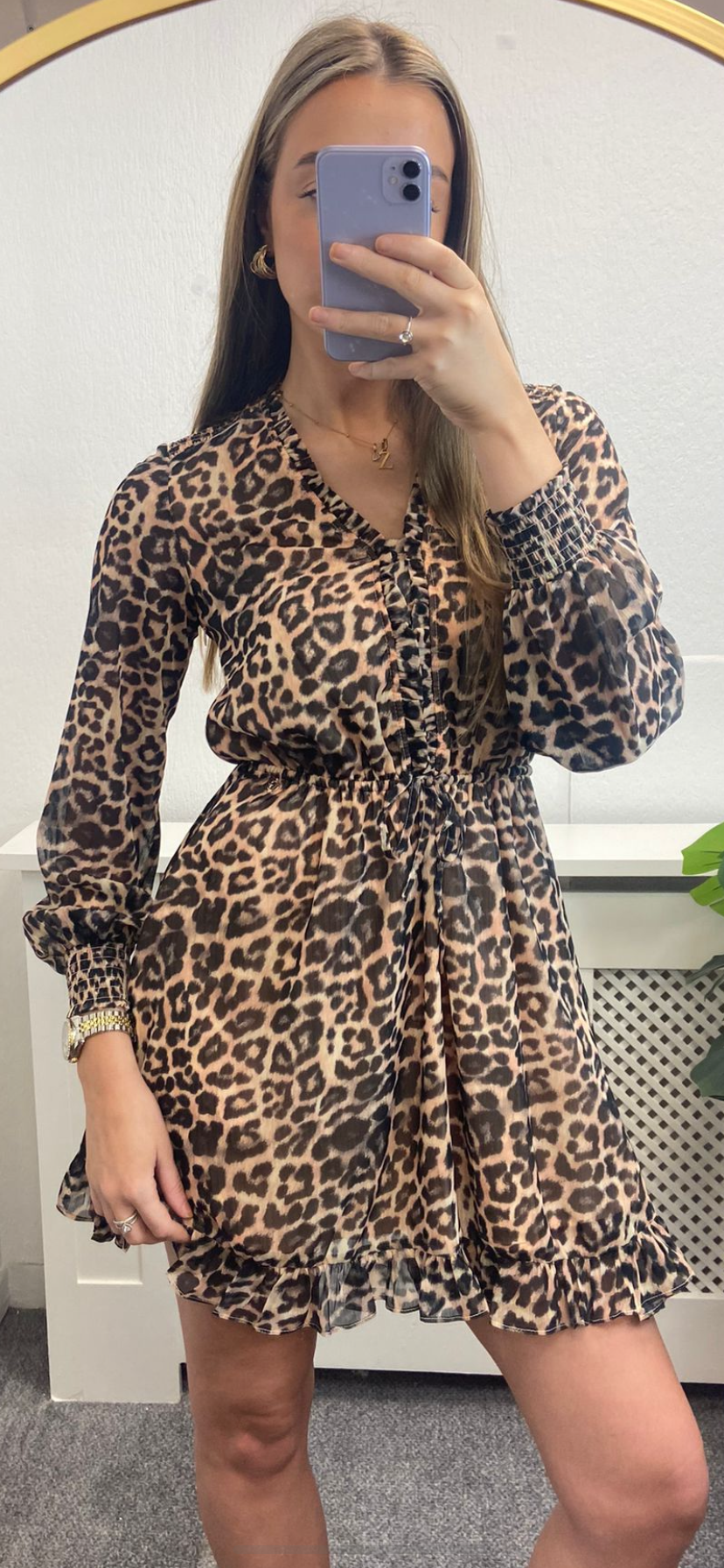 W4GK42WDW82-P1GS leopard print dress