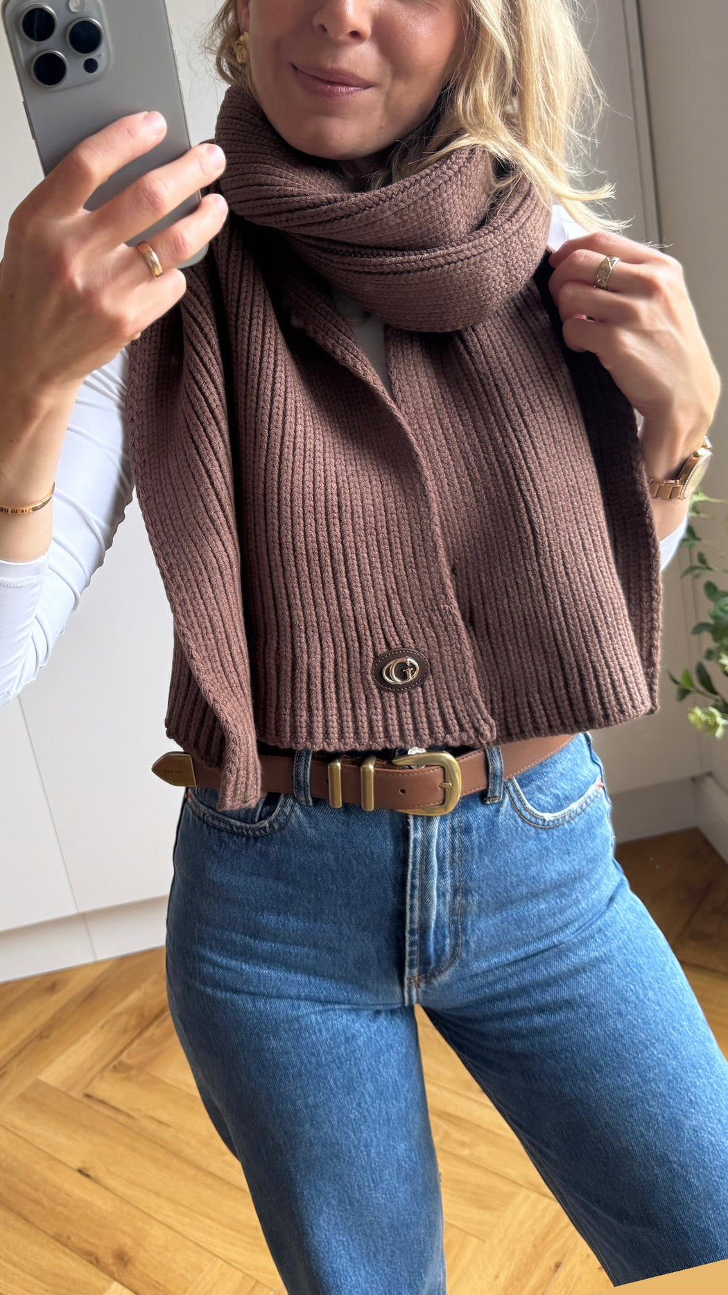 Guess espresso scarf AW5639POL03 - ESP