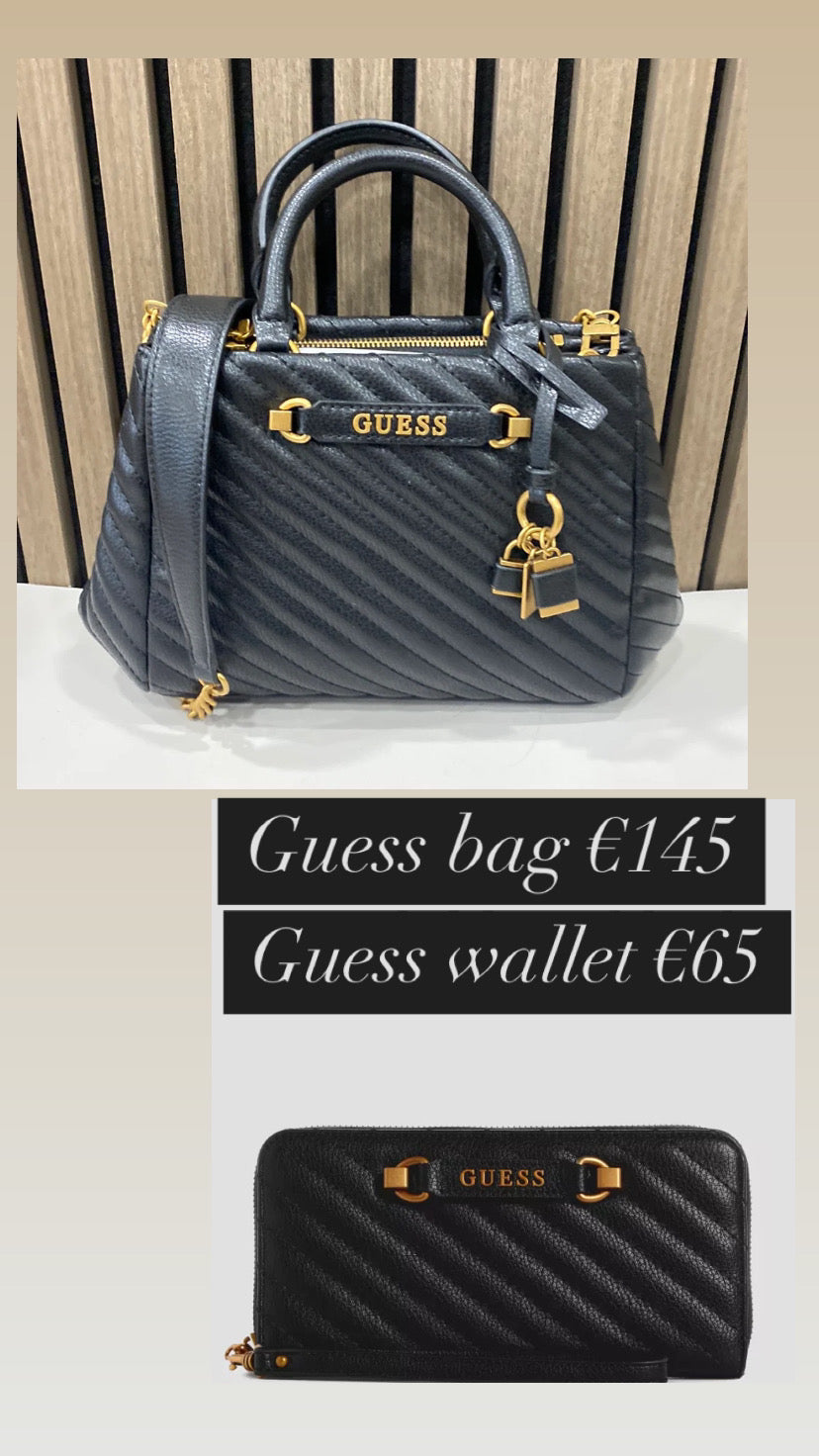 Guess black sela hobo bag QB949505