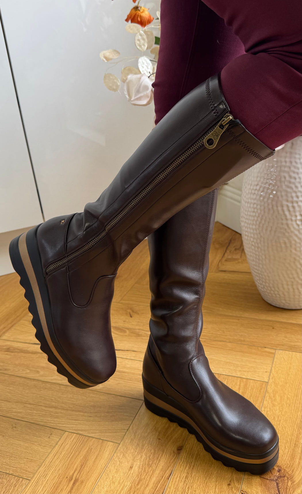 Bildale Chocolate Wedge Boots