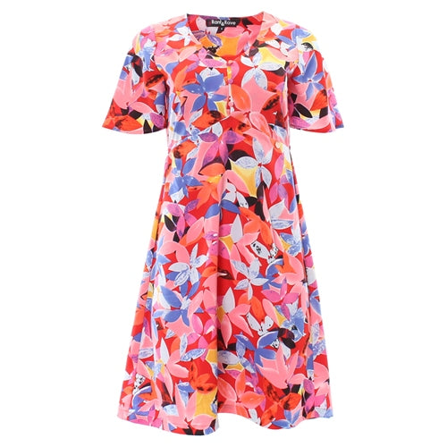 Nina pink floral dress