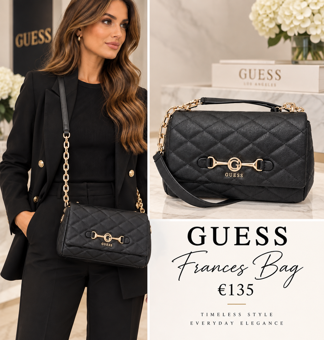 Guess Black Frances shoulder /crossbody BagQG224119