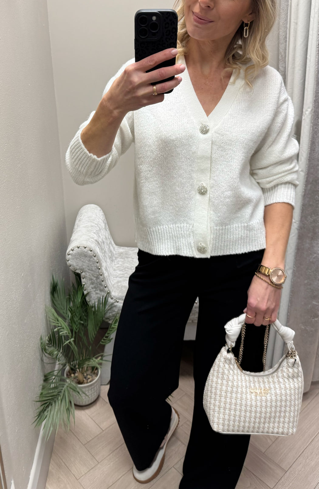 Maritza button cardi