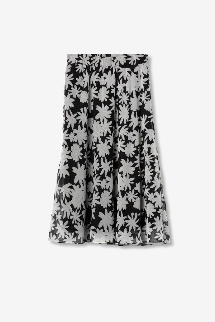 Dalmata skirt black/white print