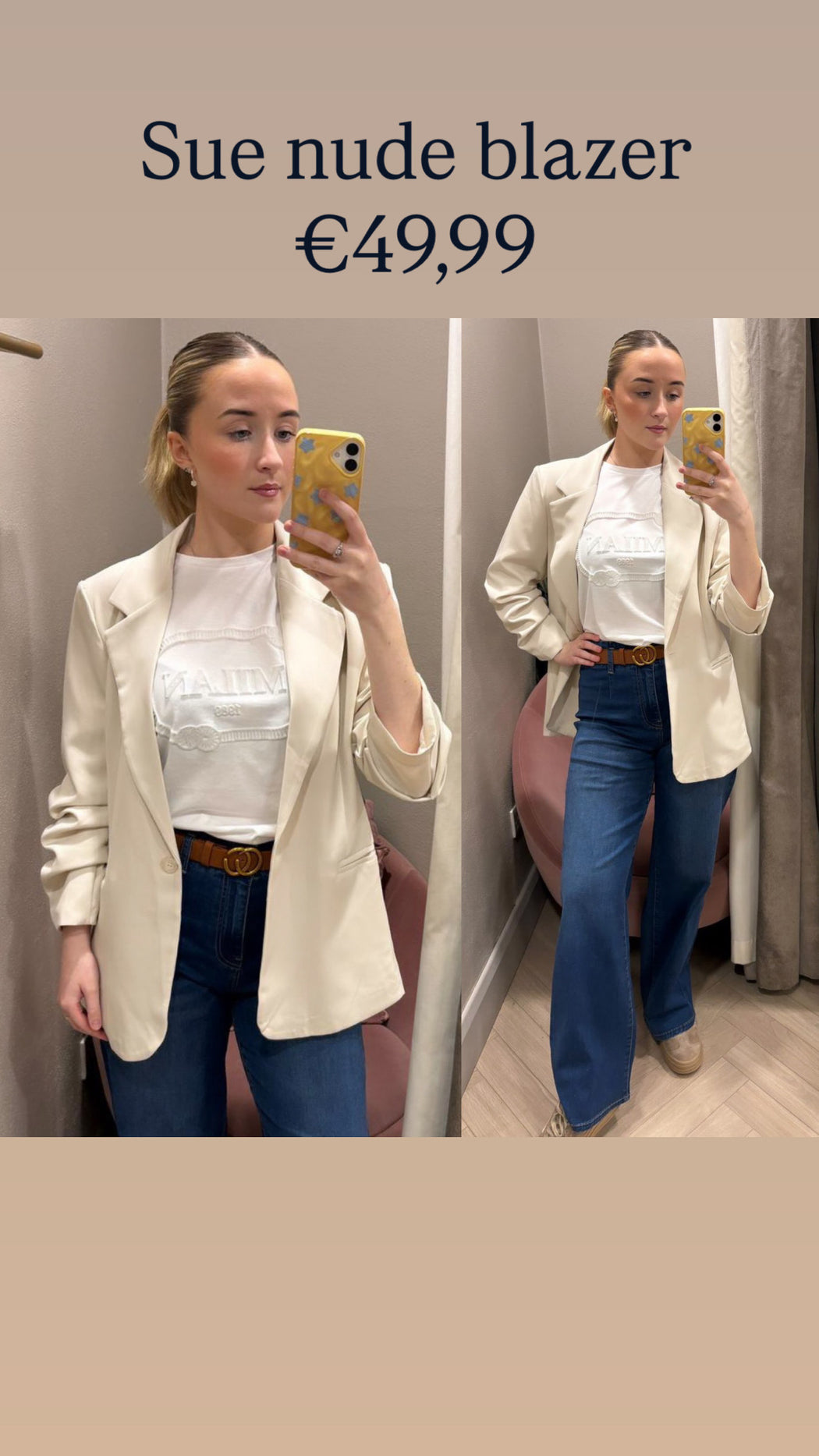 Sue nude blazer