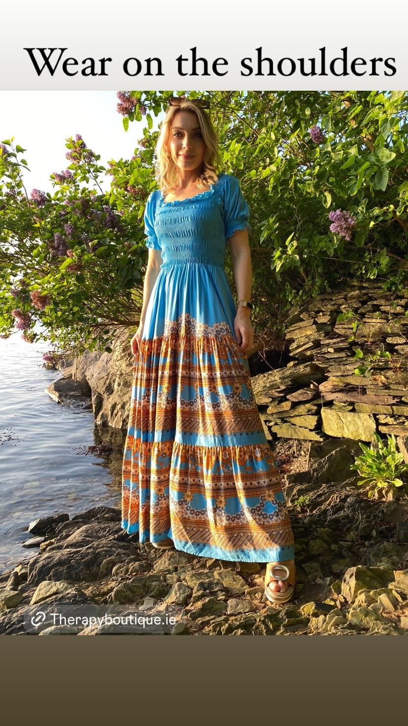 Ginerva print Claudette maxi