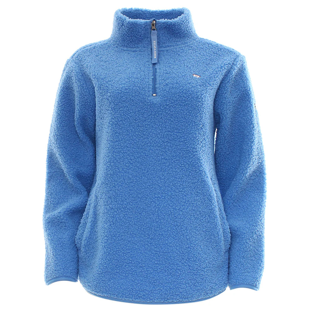 April Half Zip Cornflour Blue