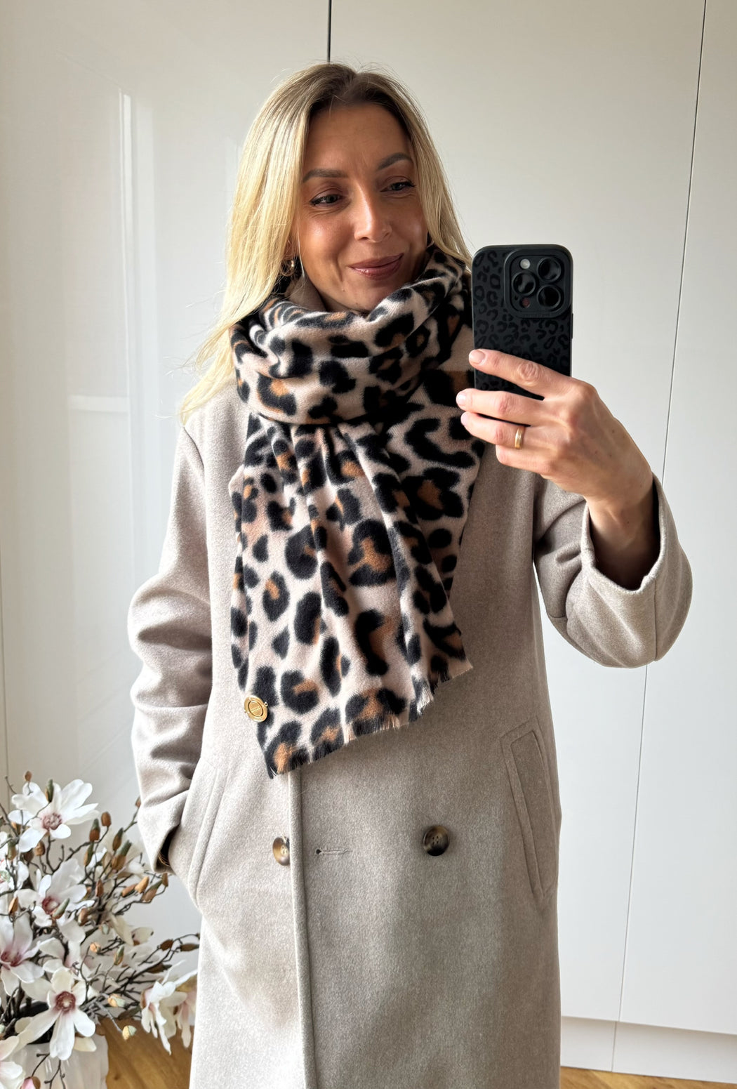 Guess leopard scarf AW5409POL03 - BLA