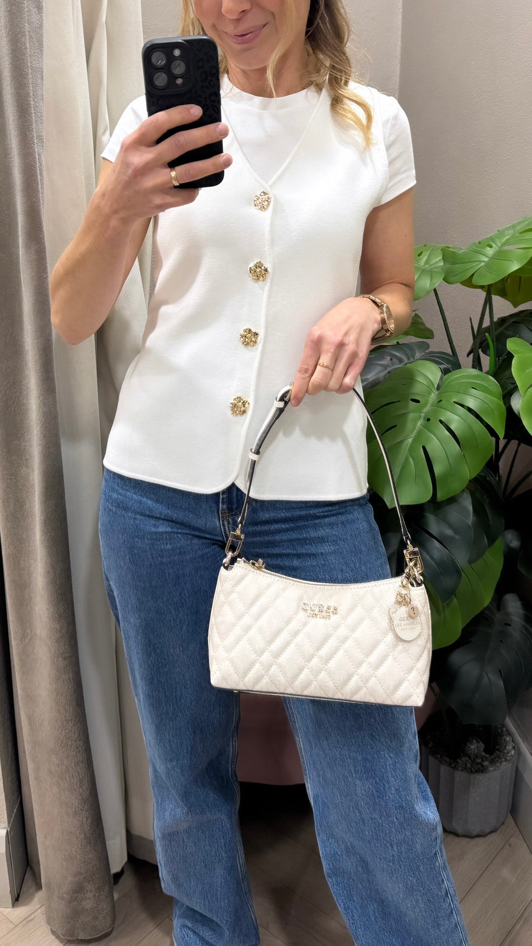 Fleur button waistcoat