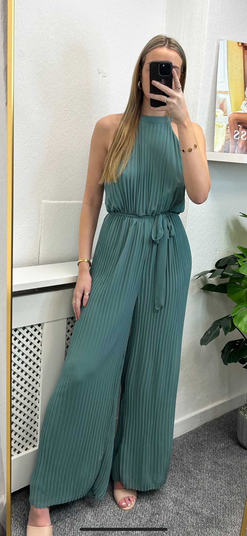 Fredi green jumpsuit