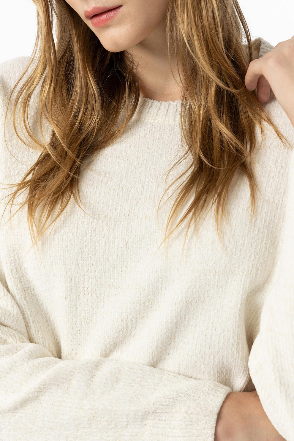 Demeter white knit sweater