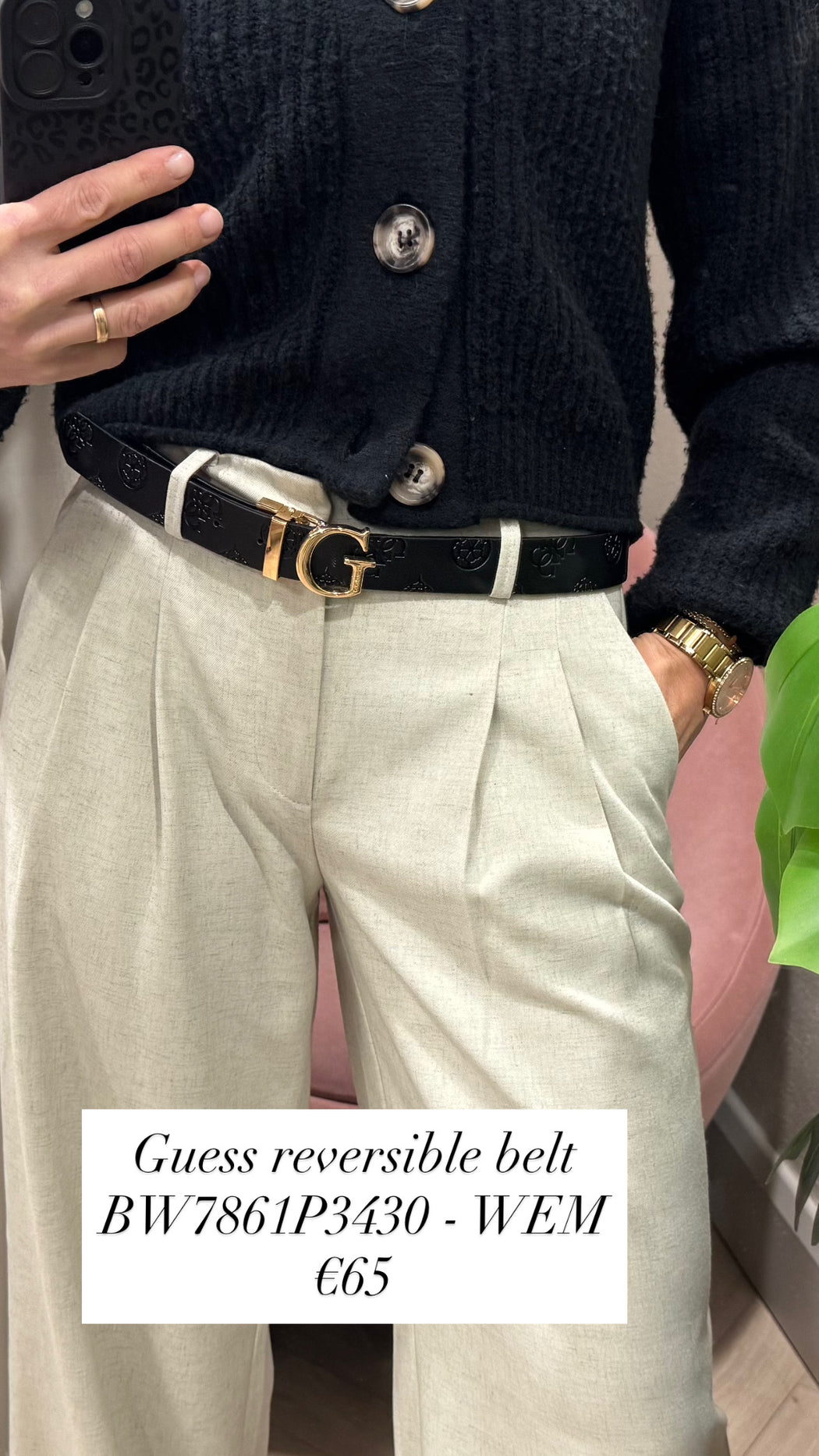 Guess reversible belt BW7861P3430 - WEM