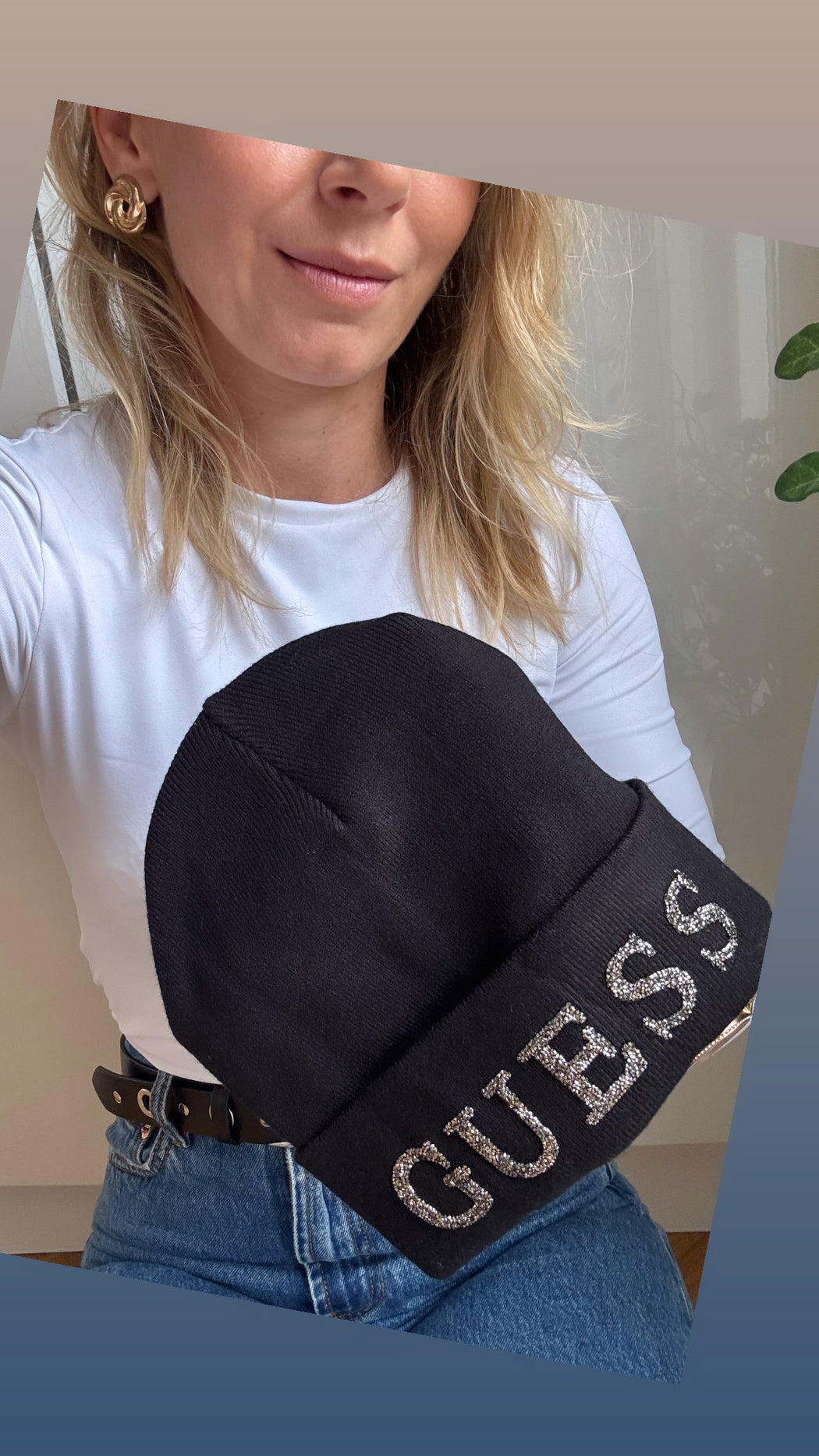Guess beanie black AW5398POL01 - BLA