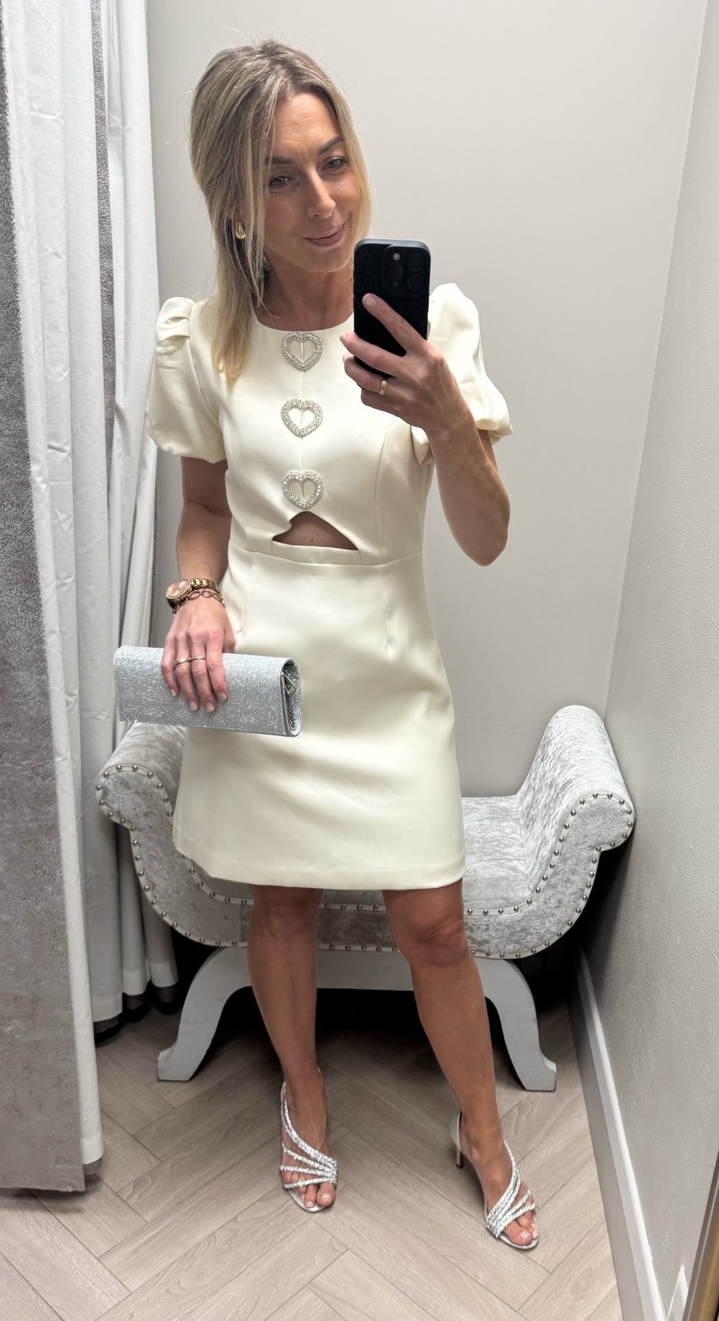 Cassie ivory heart dress