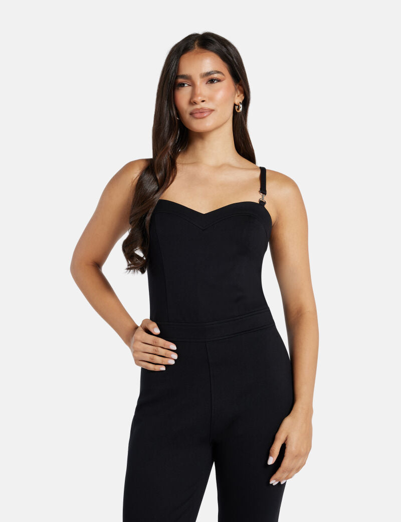 Guess black doreata jumpsuit W5RD90KCMU2
